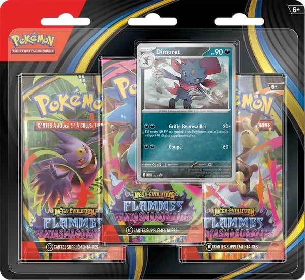 Pokémon - Tri Pack ME02 : Dimoret – Flammes Fantasmagoriques