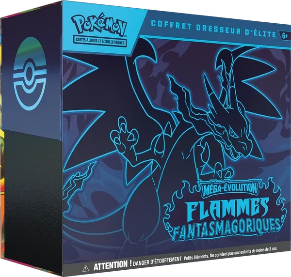 Pokémon - Coffret Dresseur d’Élite ME02 : Flammes Fantasmagoriques – Méga-Dracaufeu X