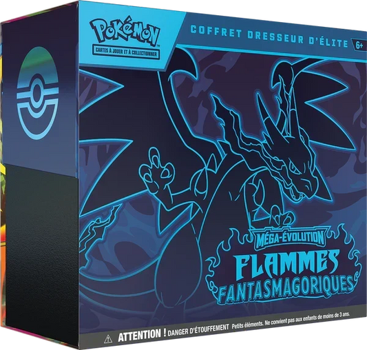 Pokémon - Coffret Dresseur d’Élite ME02 : Flammes Fantasmagoriques – Méga-Dracaufeu X
