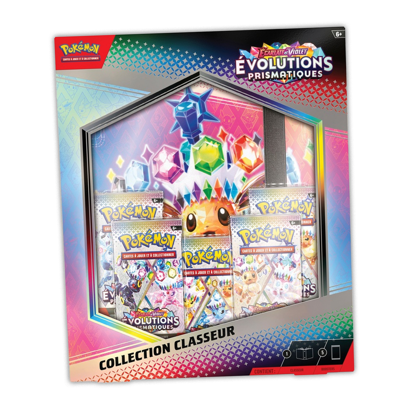 [SCELLE] Coffret Portfolio + 5 Boosters Evolutions Prismatiques [FR]